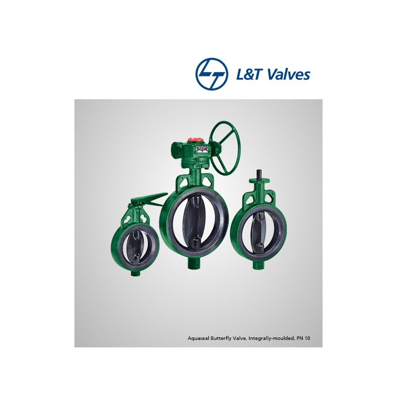 L&T CI/CF8M/SS/EPDM,Aquaseal Lever operated Butterfly Valve