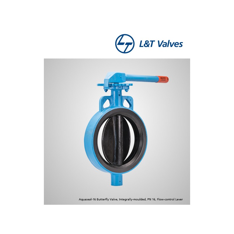 L&T CI/SGI/SS/Nitrile,Aquaseal Lever operated Butterfly Valve