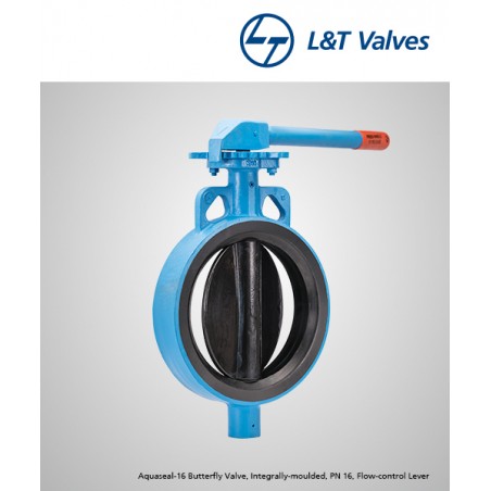 L&T CI/SGI/SS/Nitrile,Aquaseal Lever operated Butterfly Valve