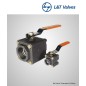 L&T CS (WCB) Red Bore 3pc Steam Ball Valve - Non IBR