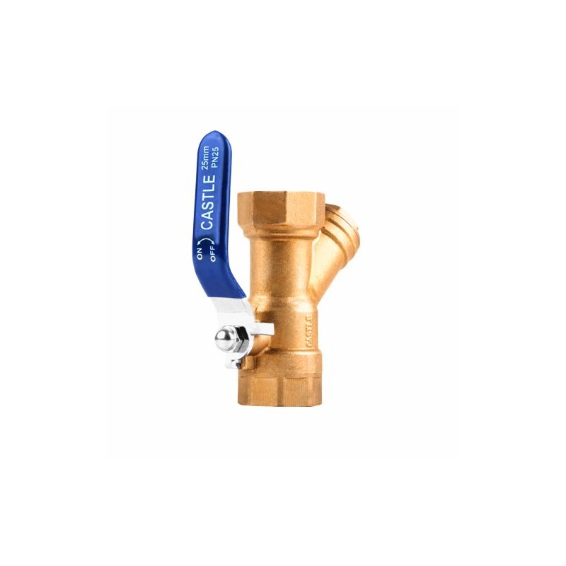 Castle  Ball Valve With Strainer