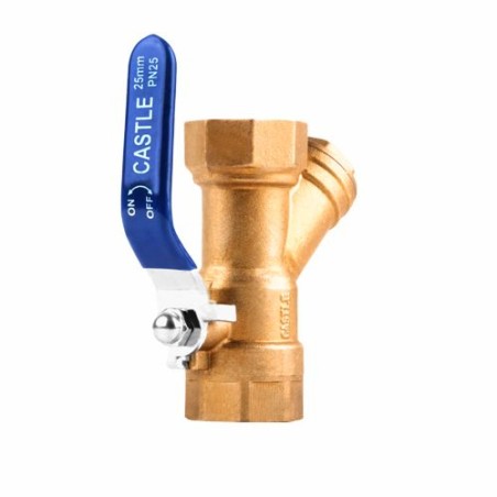 Castle  Ball Valve With Strainer