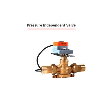 Castle  Pressure Independent Control Valve with Thermal Actuator PN16