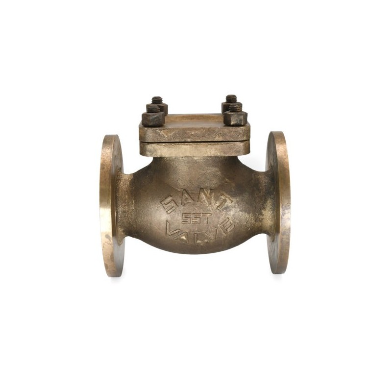Sant Bronze Horizontal Lift Check Valve Flanges T-F Bolted