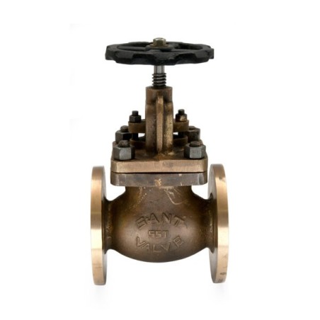 Sant Bronze Globe Steam Stop Valve  Flanged T-F