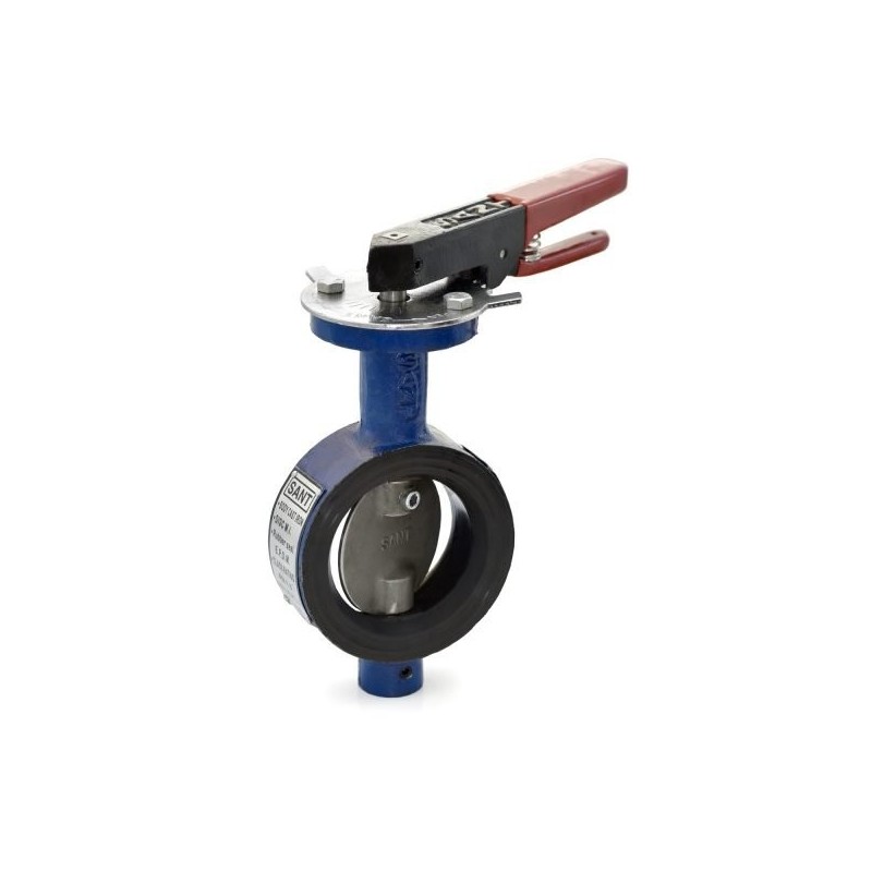 Sant CI Butterfly Valve - Lever Operated - SS Dish