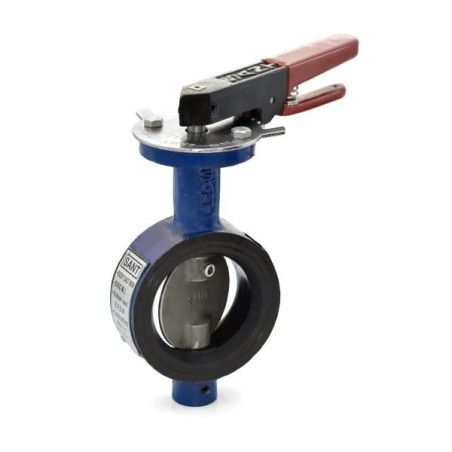 Sant CI Butterfly Valve - Lever Operated - SS Dish