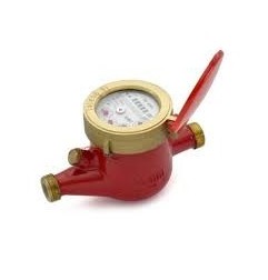 Sant Brass Water Meter - Hot Meter