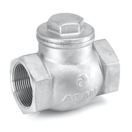 Atam Investment Casting Stainless Steel (CF-8)  Horizontal Lift Check Valve No. 4 Screwed PN-16