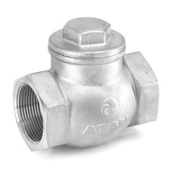 Atam Investment Casting Stainless Steel (CF-8) Horizontal Lift Check Valve No.5 Screwed PN-25