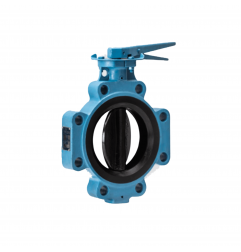 L&T CI/SGI/SS/Nitrile,Aquaseal Lever operated Butterfly Valve