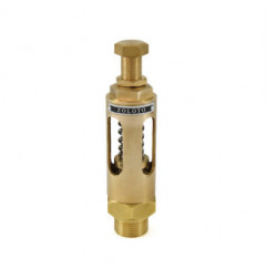 Zoloto Bronze Spring Loaded Safety Relief Valve, Open Discharge Screwed