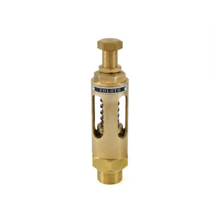 Zoloto Bronze Spring Loaded Safety Relief Valve, Open Discharge Screwed