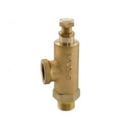 Zoloto Bronze Spring Loaded Safety Relief Valve, Enclosed Discharge Screwed