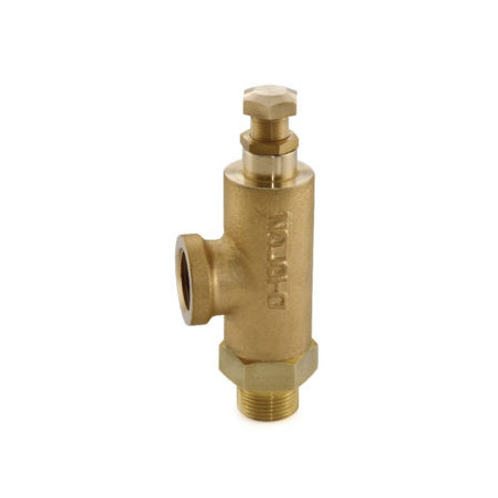 Zoloto Bronze Spring Loaded Safety Relief Valve, Enclosed Discharge Screwed