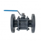 UPC Flange End Three Piece Design W.C.B Ball Valve