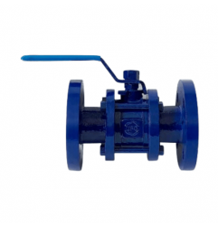 “UPC” FLANGE END THREE PIECE DESIGN CAST IRON BALL VALVE