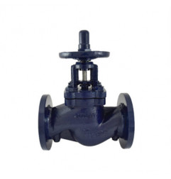 Zoloto Cast Iron Double Regulating Balancing Valve Flanged With Nozzle