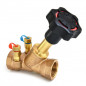 Zoloto Bronze Double Regulating Balancing Valve (Screwed) With Nozzle