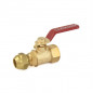 Zoloto Bronze Ball Valve With Flare Nut (Mixed Ends)