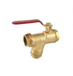 Zoloto Bronze Ball Valve With Integral Strainer Screwed