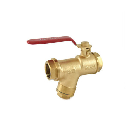 Zoloto Bronze Ball Valve With Integral Strainer Screwed