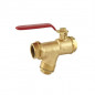 Zoloto Bronze Ball Valve With Integral Strainer Screwed