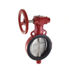 Zoloto Butterfly Valve (Wafer Type), PN-25 With SS-304 Disc Gear Operated