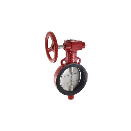 Zoloto Butterfly Valve (Wafer Type), PN-25 With SS-304 Disc Gear Operated