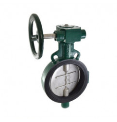 Zoloto Butterfly Valve (Wafer Type) PN-16 With SS-304 Disc Gear Operated