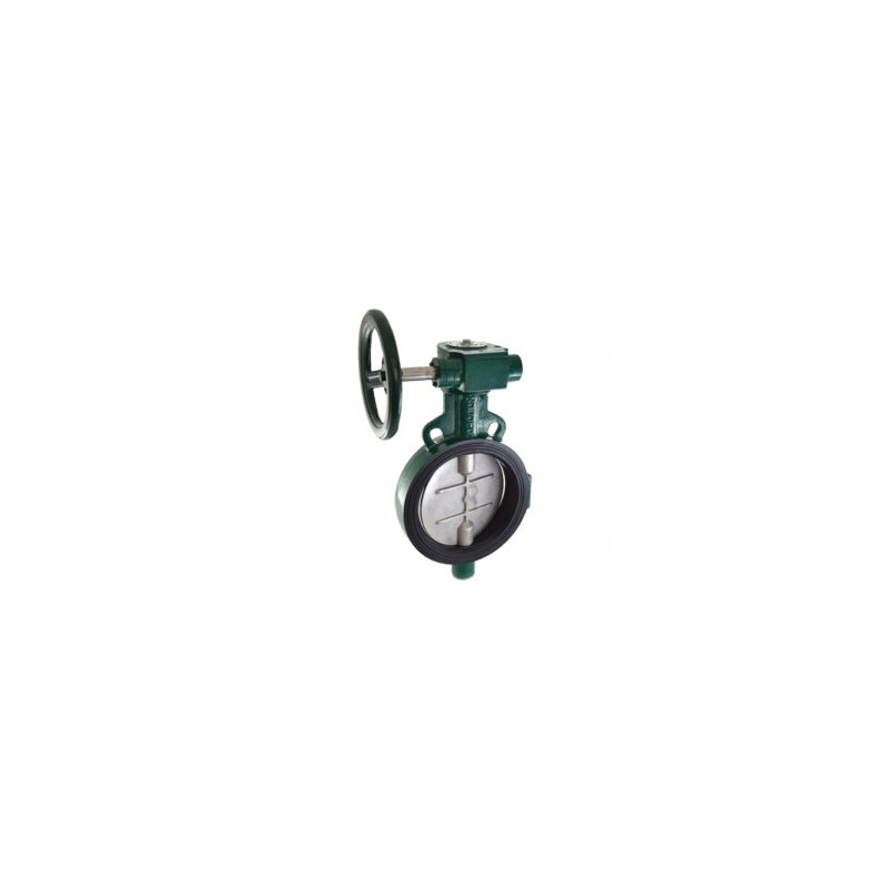 Zoloto Butterfly Valve (Wafer Type) PN-16 With SS-304 Disc Gear Operated