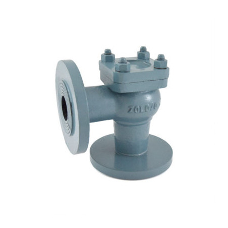 Zoloto Cast Iron Horizontal Lift Check Valve Angle Pattern (Flanged)