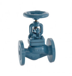 Zoloto Cast Iron Globe Steam Stop Valve Straight Pattern (Flanged)