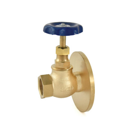 Zoloto Bronze Globe Valve (One Side Flange) With PTFE Seating