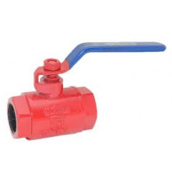 Kartar RED COLOUR Cast Iron Ball Valves ISI Marked