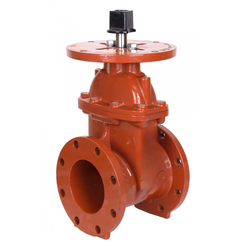 RED COLOUR D.I. Resilient Soft Seated Gate Valve