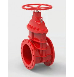 RED COLOUR Cast Iron Extra Strong Sluice Valve