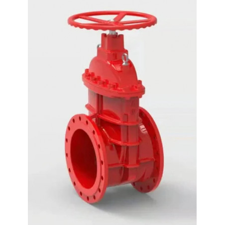 RED COLOUR Cast Iron Extra Strong Sluice Valve