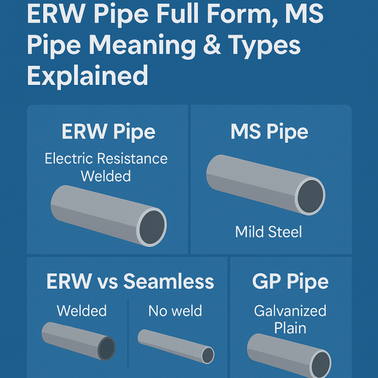 ERW Pipe, MS Pipe Full Form & Uses | Mild Steel Guide