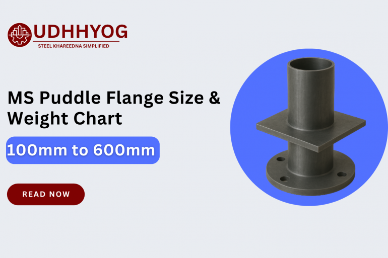 MS Puddle Flange Size & Weight Chart – 100mm to 600mm