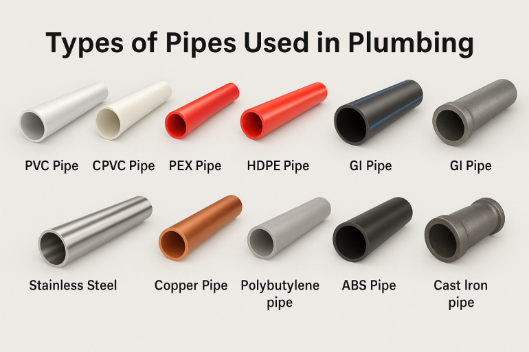 Types of Pipes Used in Plumbing: Guide & Tips | Udhhyog